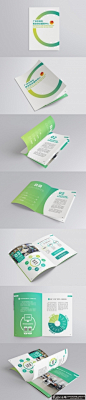 绿色清新画册设计 时尚画册 创意画册封面 宣传册内页设计 企业画册 企业宣传物料 手册