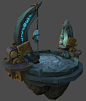 Runic, Torchlight Town Portal Platform :Stuart Grayson Post 3D Prop Artist