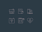 Monthly Expense Icons bills cost expense gas groceries icon set icons illustration monoline outline-线性图标/图标设计/icon