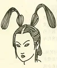 汉代女子双丫髻发式-花瓣网