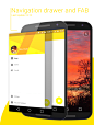 Snapchat: Material design : Material redesign of Snapchat for Android