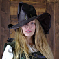 Wikka the Witch Hat : This hat, available in several sizes, is made by hand in Spain by Rawblade with high-quality top-grain leather and The edge of the brim can be bent to give it the desired shape and is reinforced to ensure its durability. The internal