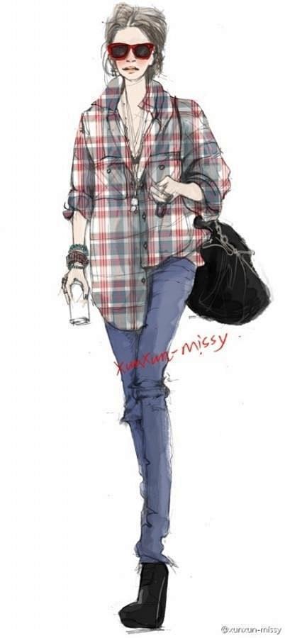 自由插画师@xunxun-missy 作...