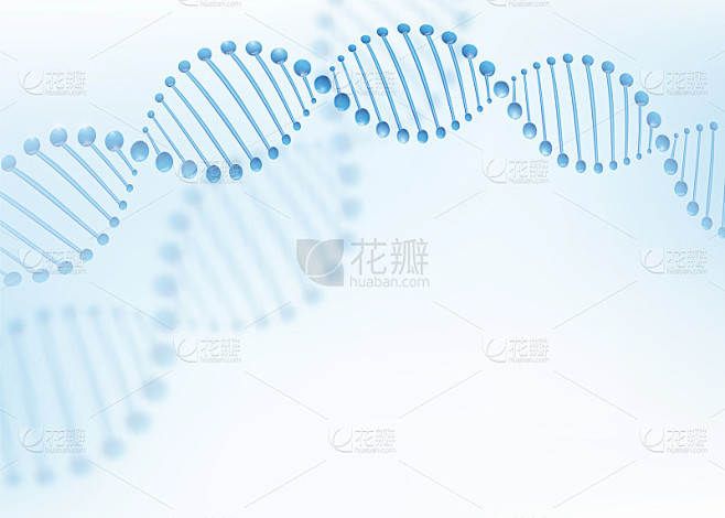 DNA染色体的概念。科学技术载体背景为生...