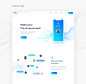 Minimal App Landing Page Concept : "The best interface is no interface" it is how the UX experts describes the UI design. I tried to apply this principle with the principle of "Aesthetic Usability", which may make an awesome user exper