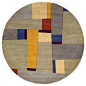 Momeni Rug New Wave 7'9" x 7'9" Round NW-23 Grey NEWWANW-23GRY790R contemporary-area-rugs