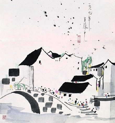 【 几点斑斓，几片墨块，几笔游丝，空灵氤...
