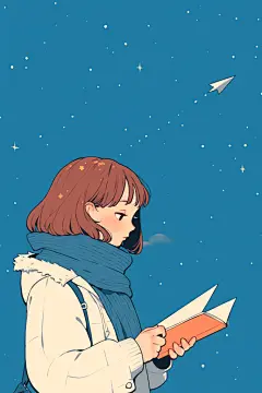 阅读故事书绘画风格