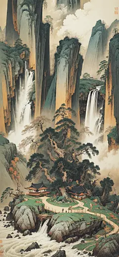 手机壁纸|国风无涯山水