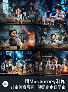AI摄影写真｜儿童写真｜我是小小科学家