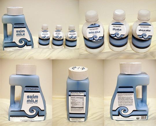 17款瓶装牛奶包装设计欣赏 #采集大赛#