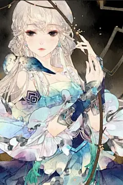 侵歉删，水彩，水粉，临摹素材，小熊绅士，森森野，唯美壁纸，高清，星空，海洋，动物，鹿，人物，森系，花朵,意境，梦幻喜欢关注我哦～