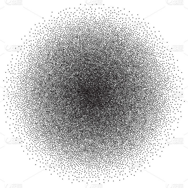 矢量复古风格点工作背景。抽象点画雕刻纹理