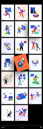 Blink Illustrations • Craftwork Design : Introducing Blink illustration set with 20 modern and colorful characters. High-detailed lifestyle illustrations that will...