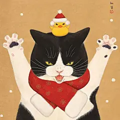 萌帅又可爱！韩国hyejin_catart可爱猫咪&lt;a href=http://www.ccdol.com/sheji/chahua/ target=_blank class=infotextkey&gt;插画&lt;/a&gt;
