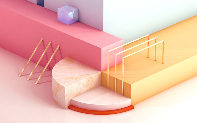 立体空间感背景素材源自