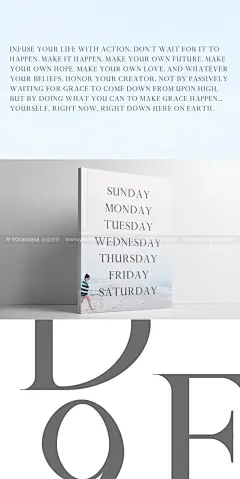 干净简洁的广告海报衬线英文字体设计素材