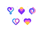 WeMeet - Logo Concepts app branding connection date dating flow friendly heart identity location logo logodesign love lovely mark meet pins platform sale symbol