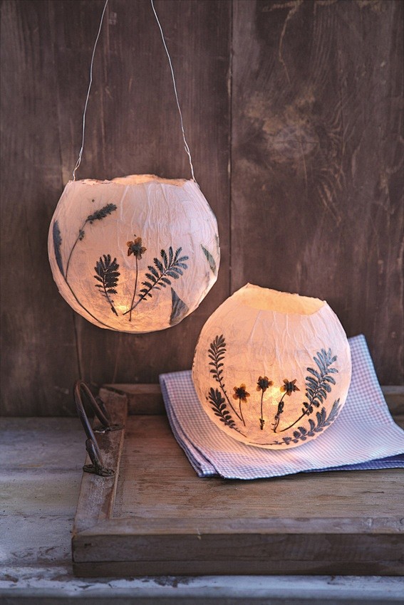 Paper mache lanterns