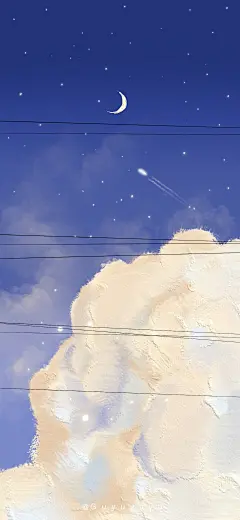 cr.微博@谷雨芽郁__200905_风景 油画 质感 手机壁纸