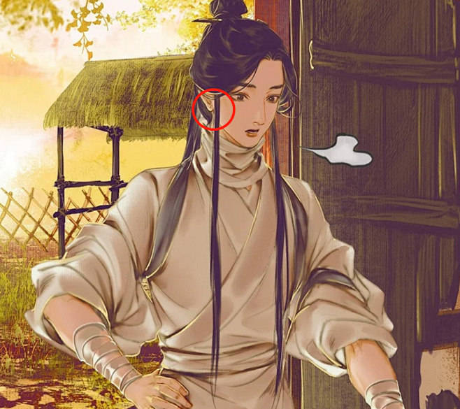 天官赐福漫画谢怜耳洞是画师刻意为之其实是习惯使然