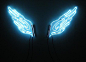 Angel wing neon by artist Kawayan de Guia