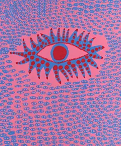 草间弥生世界里的《爱丽丝梦游仙境》。2012年，草间弥生为世界最著名的古典童话故事《爱丽丝梦游仙境》创作了近两百幅插图。