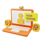 Video Call 3D Illustration