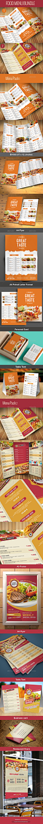 Food Menu Bundle - Food Menus Print Templates