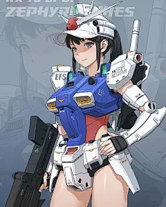 高达机甲美少女，你喜欢哪一款。韩国画师绘制高达美少女，那是多 - 抖音