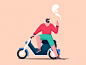 Scooter dribbble