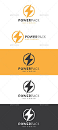 Power Pack徽标 - 矢量EPS #symbol #lightning•可在此处→https：//graphicriver.net/item/power-pack-logo/10416844？ref = pxcr