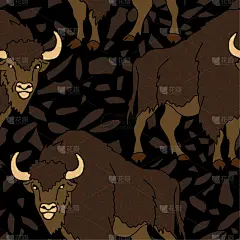 欧洲野牛,动物,矢量,式样,壁纸,纹理,非洲水牛,毛皮,黑色,褐色背景
