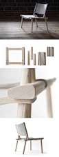 {芬兰}家具公司Nikari 最近推出一把可拆装椅子December chair ，由Jasper Morrison 和Wataru Kumano合作设计。