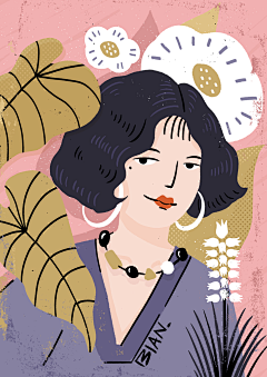 小命岛采集到插画-平涂