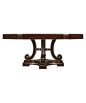 Stanley Furniture » Dining Tables » Grand ContinentalEsagonale Dining Table 73" x 62" with one leaf: 