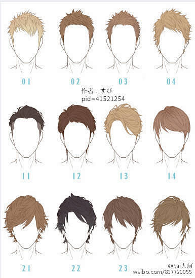 结构、发型、头发、男发型（1）
