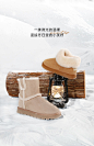 Tata他她甜美软萌保暖雪中筒地靴棉鞋女冬加绒加厚2022年冬季新-tmall.com天猫