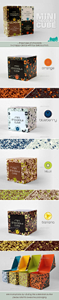 迷你巧克力的立方体模板包装设计 设计圈 展示 设计时代网-Powered by thinkdo3    配色