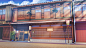 City Street, Bogdan mB0sco : Background for visual novel "Chemically Bonded" by ds-sans