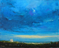 天空的颜色 Mark H Wilson城市风光油画