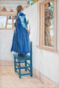 Carl Larsson - Suzanne and Another - 1901