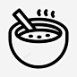 一碗汤食物饭菜图标高清素材 一碗汤 勺子 食物 饭菜 免抠png 设计图片 免费下载