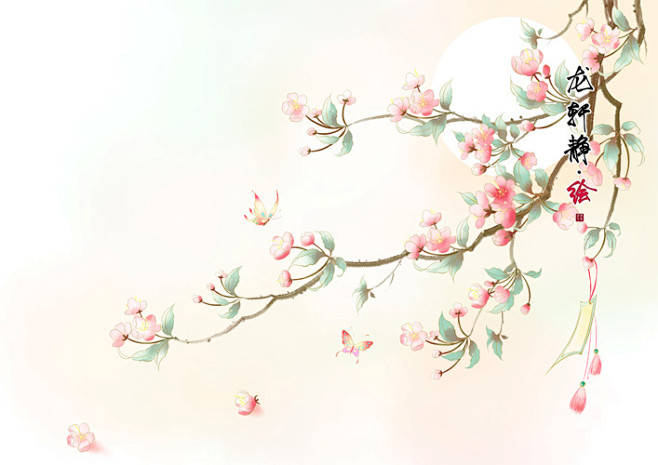 花瓣chrome扩展采集于2020-04-12 01:46:32唯美古风插画——春风海棠