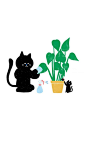 猫猫 壁纸 简单 插画