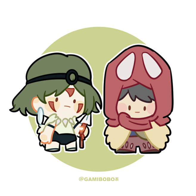 幽灵公主吉卜力工作室宫崎骏电影可爱q版头像画手微博