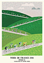 几何插画-2011环法自行车赛海报赏析 #采集大赛#