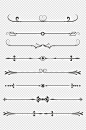 欧式花纹边框分割线装饰花边线条免扣元素-众图网