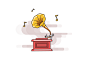 Phonograph#icon##插画##线条#