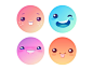 Default Random Avatars face emoji smile avatar icon character cute